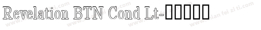Revelation BTN Cond Lt字体转换